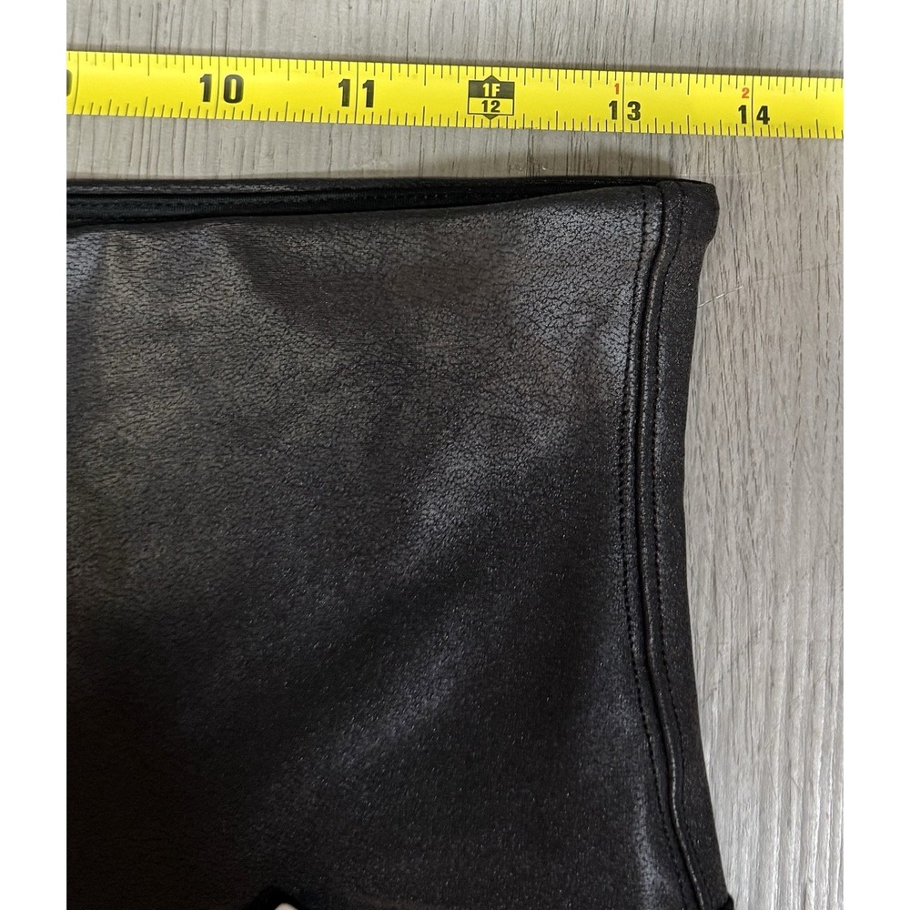 Spanx Faux Leather Leggings Women Size XL Black High Waisted Tummy Control NWT - Picture 8 of 11